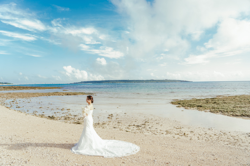 ご新婦様のとても美しいウェディングドレス姿