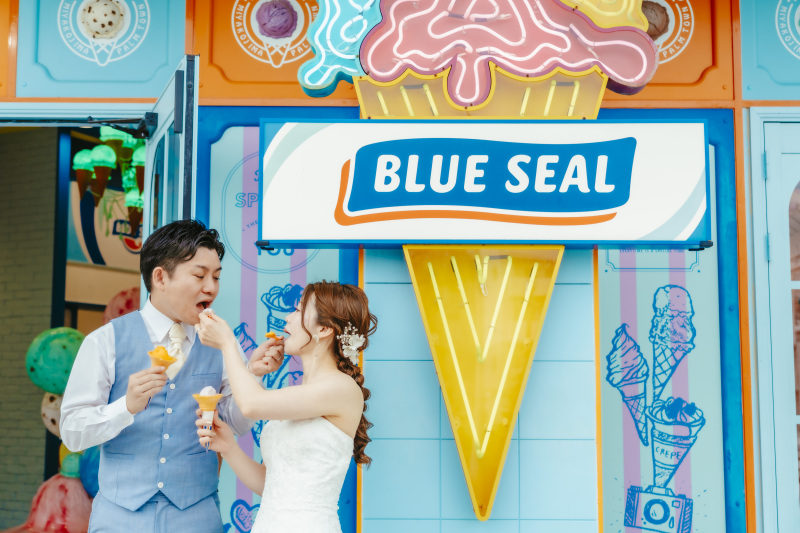 【ビーチグリーン＋沖縄ブルーシールアイスでも♪】ゴキゲンなふたりの1日★