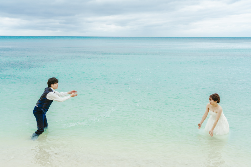 海の中に入ると自然と無邪気な姿が表れる楽しさ