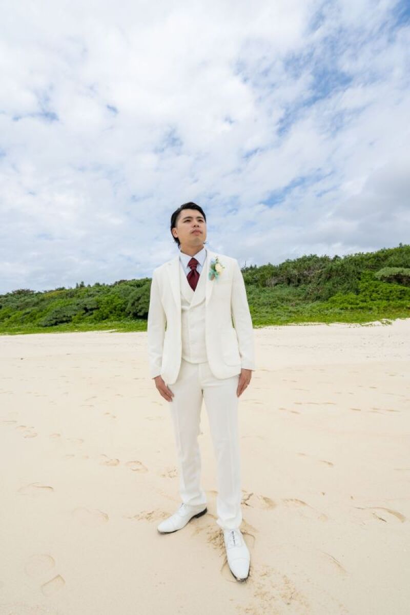 全身ホワイトでコーディネート