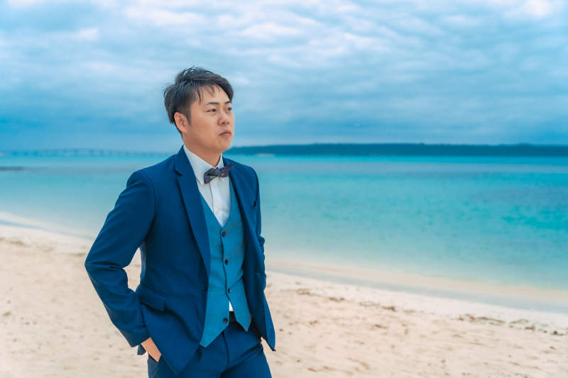 ご新郎様のタキシードスタイルもかっこいい