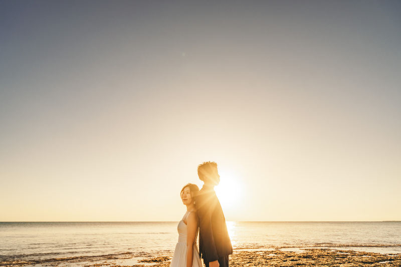 太陽が沈んで空の色が変わってきたら サンセット