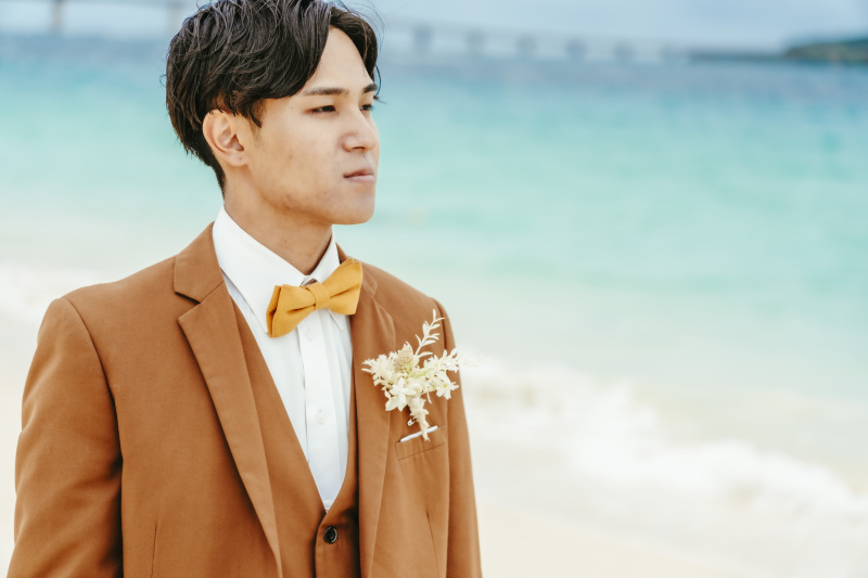 ご新郎様のタキシード姿もとってもかっこいい