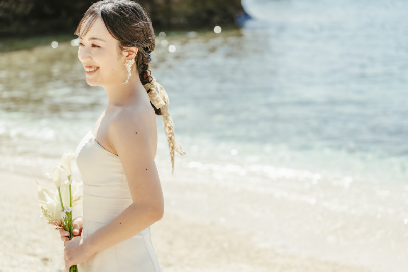 この時間の為に選んだご新婦様のコーディネート