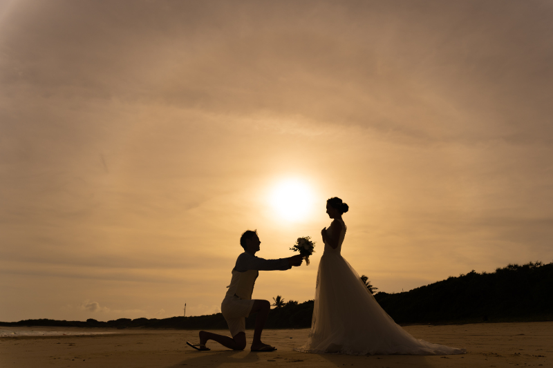 太陽を背中にプロポーズ