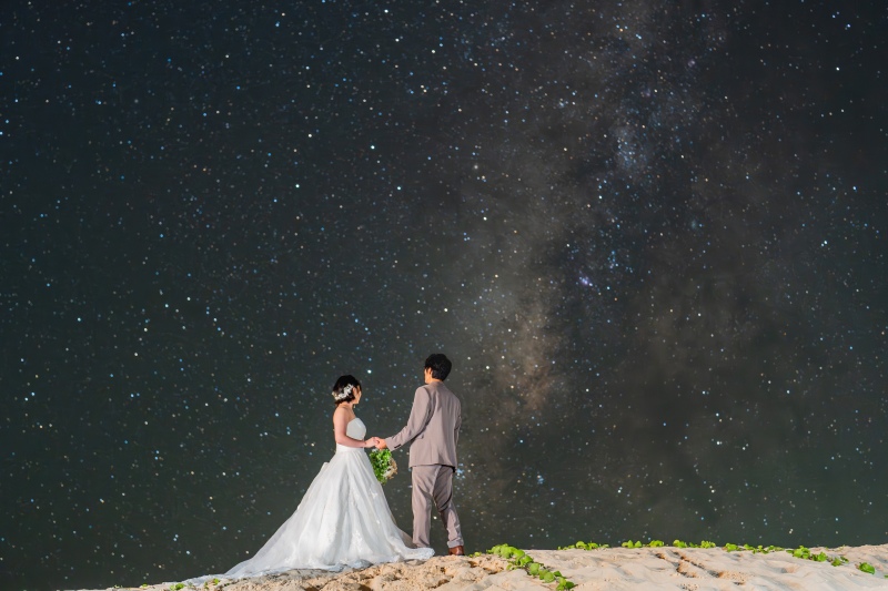 capryフォトウェディング宮古島（キャプリィフォトウェディング宮古島）_夜景で撮影できる