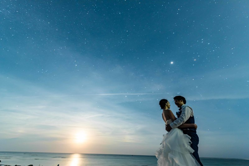 capryフォトウェディング宮古島（キャプリィフォトウェディング宮古島）_夜景で撮影できる