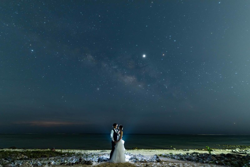 capryフォトウェディング宮古島（キャプリィフォトウェディング宮古島）_夜景で撮影できる