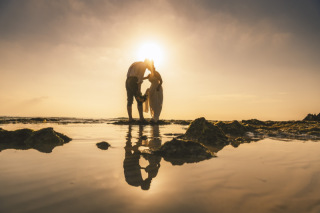 宮古島のサンセットタイムはとてもドラマティック♬