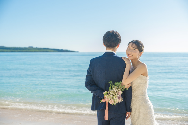 【今月申込みでドローンフォト撮影つき♪】宮古島ビーチ撮影コミコミ110カット ≪追加料金なしで全ての衣裳から選べる！≫