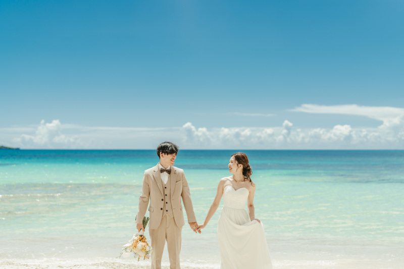 【今月申込みでドローンフォト撮影つき♪】宮古島ビーチ撮影コミコミ110カット ≪追加料金なしで全ての衣裳から選べる！≫