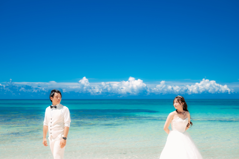 ※新婦様ドレス2着付き※【宮古島ビーチ撮影コミコミ120カット】今ならドローン撮影も50%OFFで叶う!≪衣装追加料金無し≫