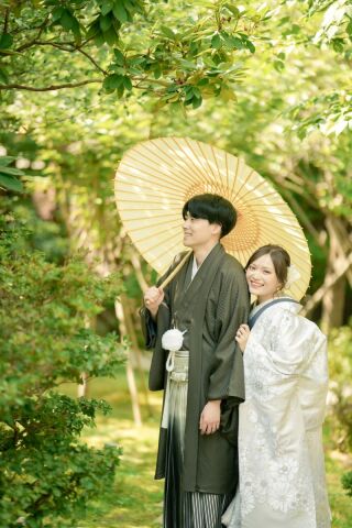 新緑&times;大聖堂　和と洋のフォトウエディング