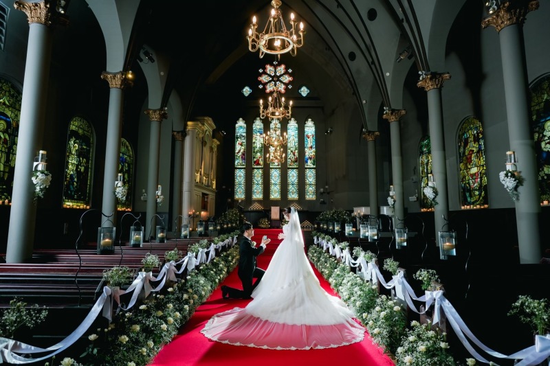 ロマンティックなプロポーズショット