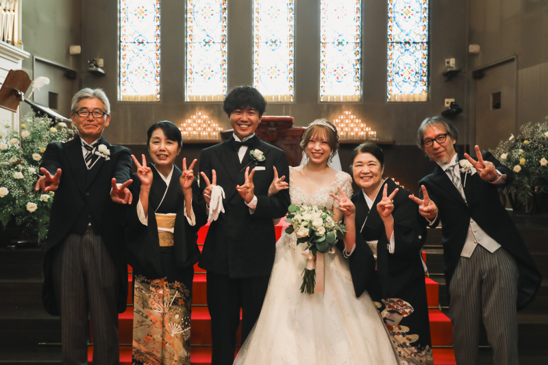 温かいファミリーショットを撮影します☆