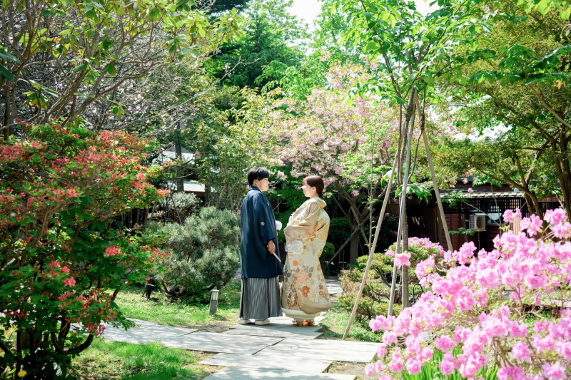 Photo Studio Lily_庭園で撮影できる