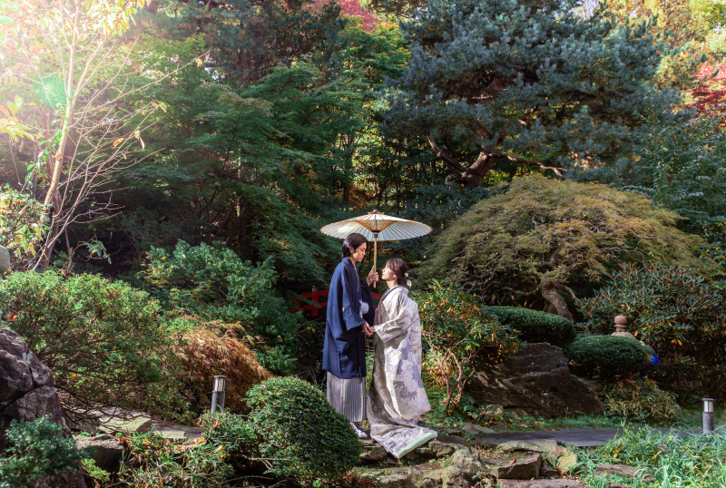 Photo Studio Lily_庭園で撮影できる