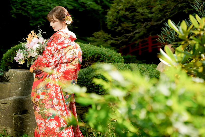 Photo Studio Lily_庭園で撮影できる