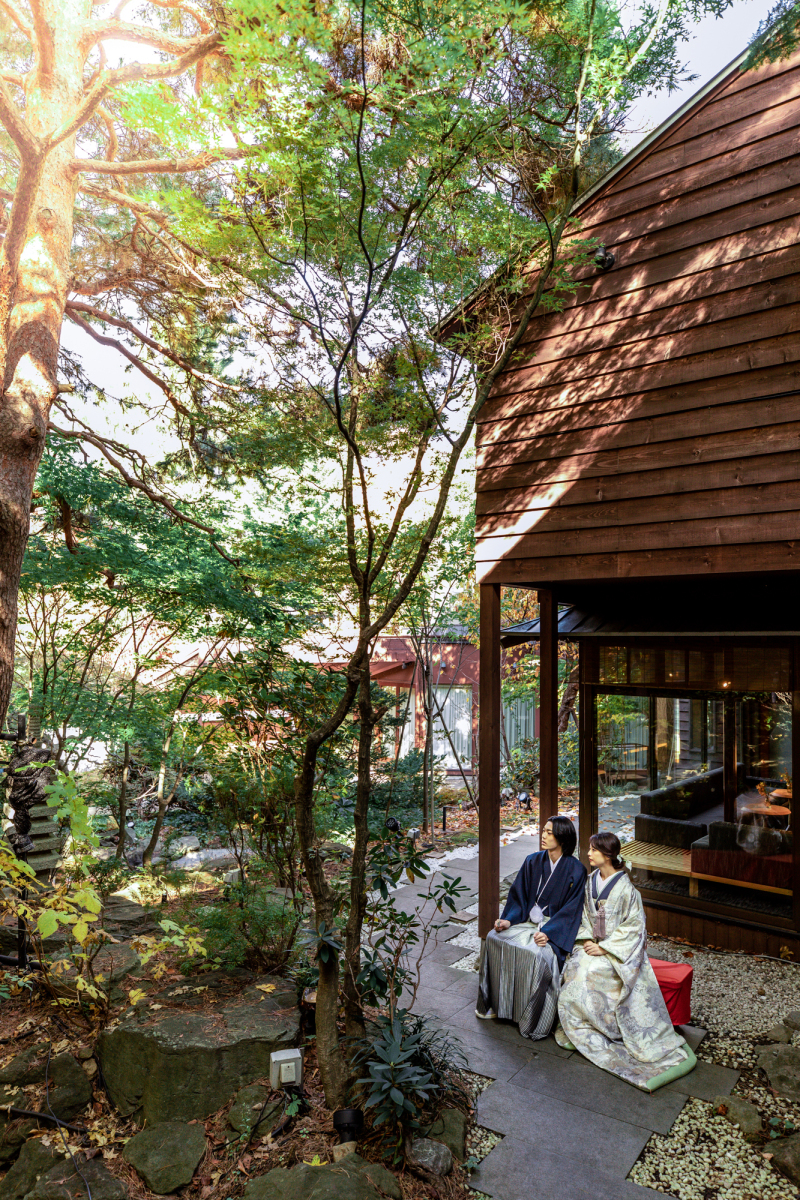 Photo Studio Lily_庭園で撮影できる