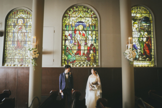 チャペルでの撮影シーン