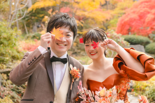 お二人とたくさん会話しながら素敵な笑顔を引き出してまいります。