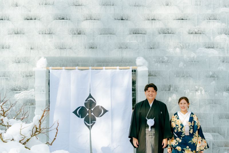 【2026年~2027年冬限定】ドレスも、和装も。冬の北海道だから叶う、特別なロケーション撮影 ≪洋装2点・和装1点≫