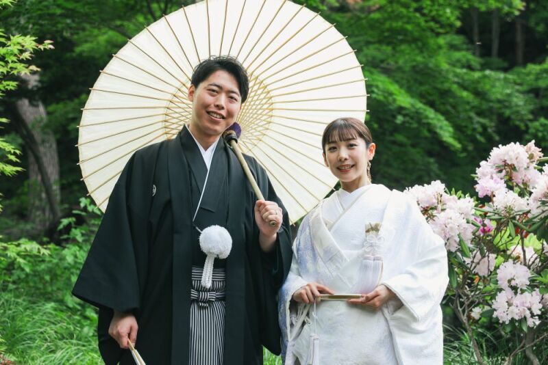 【フォト+エルムガーデン会食セットプラン】洋装1着和装1着ロケーションプラン/エルムガーデンでの家族会食(6名分)