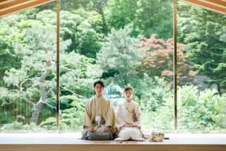 【プレミアムフォト会食付きプラン】洋装1着和装１着ロケーションプラン/エルムガーデンでの家族会食(６名分）