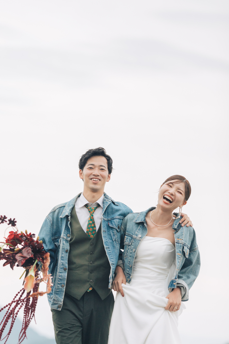 お揃いのデニムジャケット