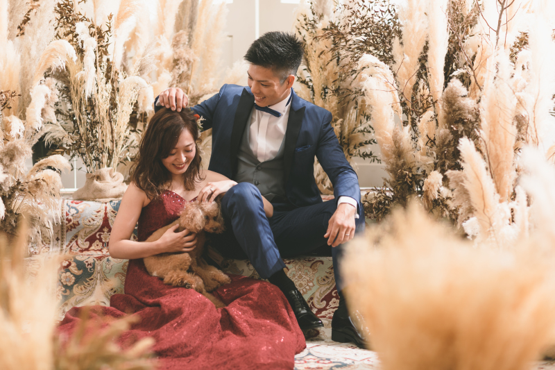 お二人の大切な家族と共に