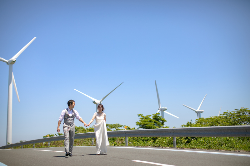 風車のならぶ町