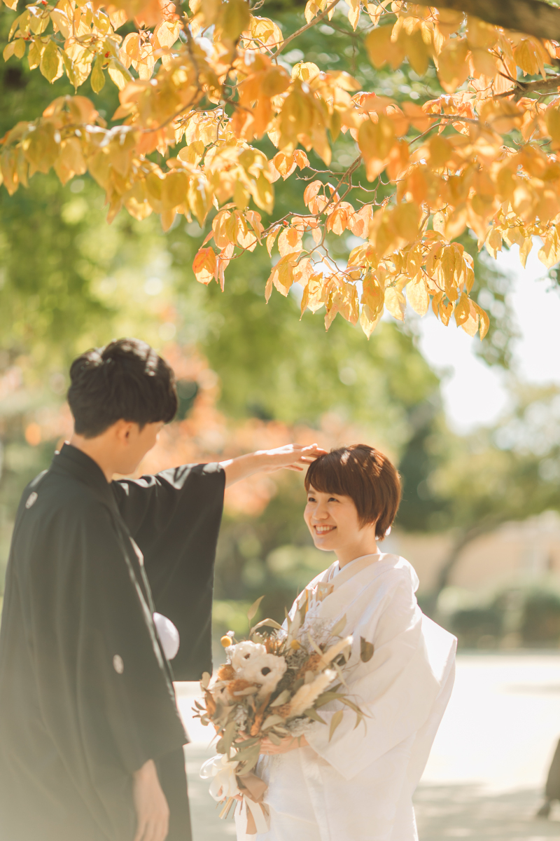 色づき始めた葉っぱたち