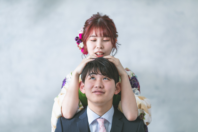 スタジオでお二人らしく