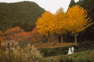 和洋装ロケーション撮影　@二之丸史跡庭園&上林森林公園
