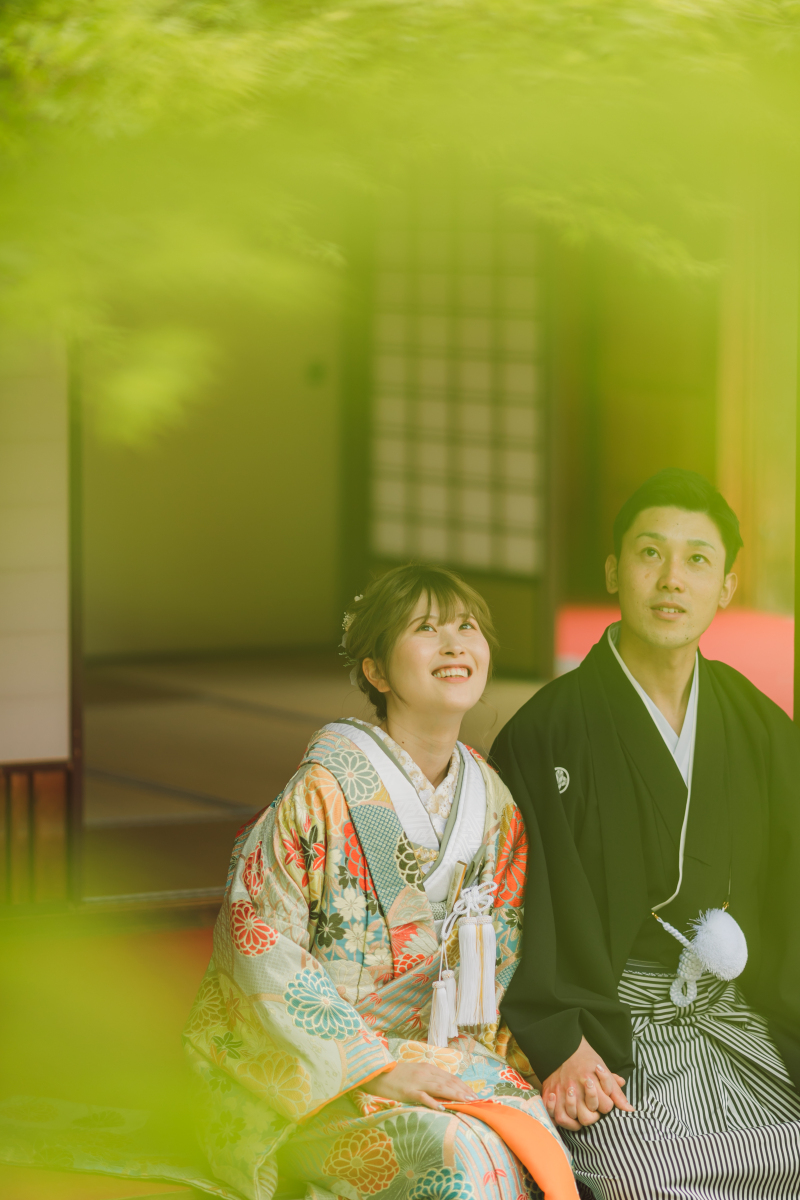庭園を眺めて