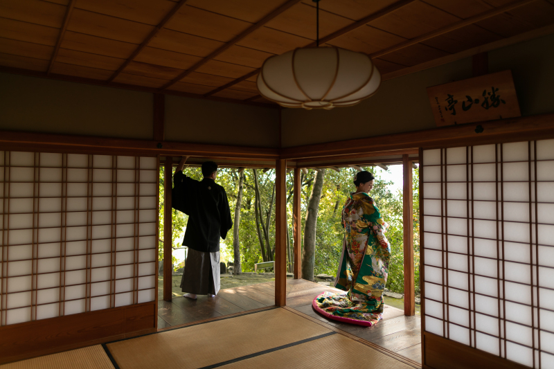 和室を使って