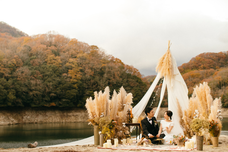 【シャングリラ】8時間オーダーメイドプラン(新婦衣装2+衣装選び放題+アルバム10万円相当+新婦美容+全カット基本補正付き)