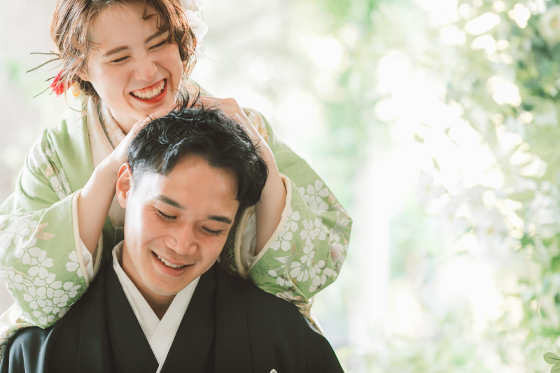 事前の来店無し!撮影当日衣装合わせスタジオプラン(和装1着+全カットデータ付)