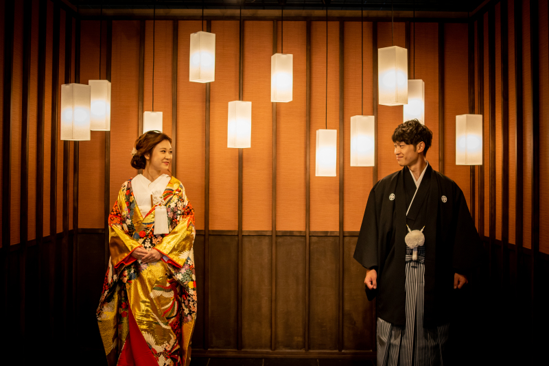 人気の行灯での撮影