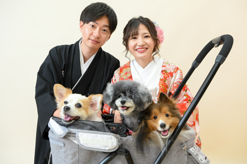 ワンちゃんたちもご来店です♡