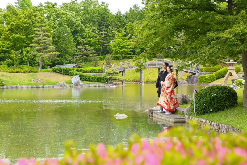 池での撮影も承ります！