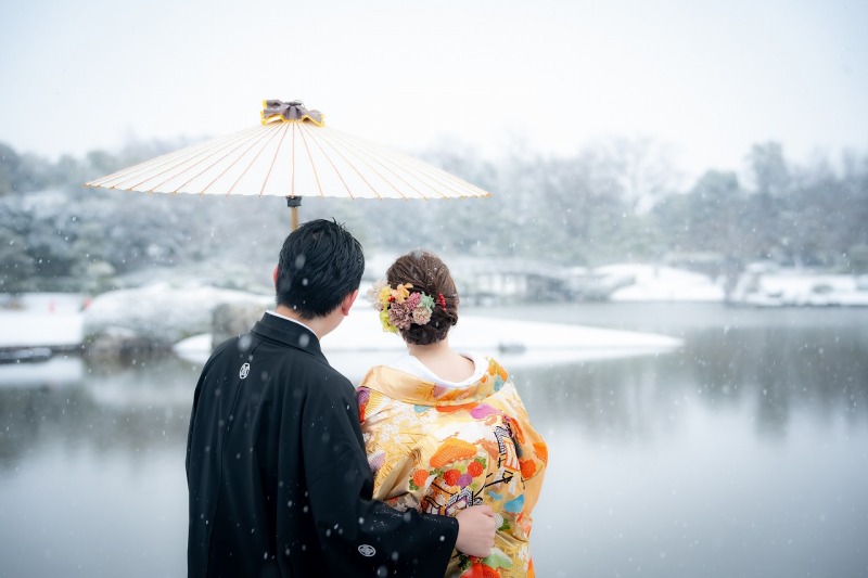 仲睦まじい後ろ姿、、、♡
