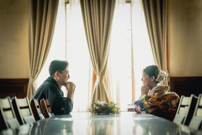 旧石川組製糸西洋館和装撮影