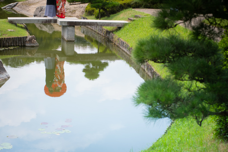 水面に映るお2人♡