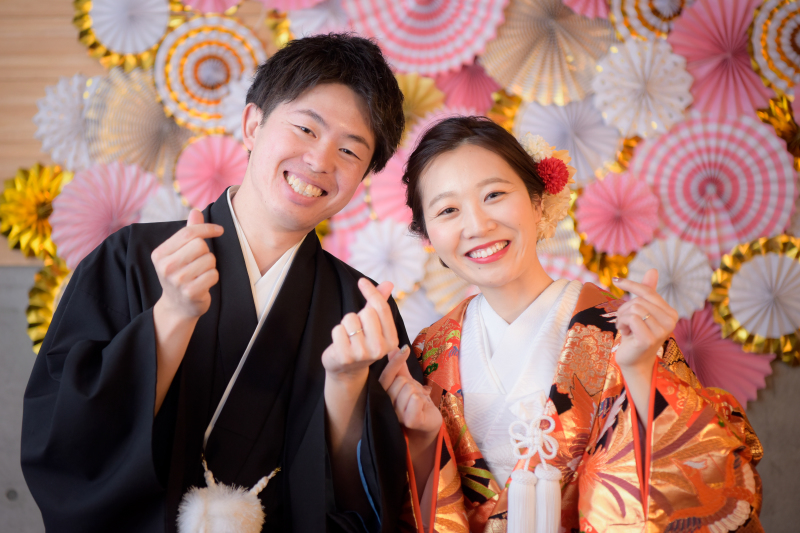 ハートポーズでパシャリ✧