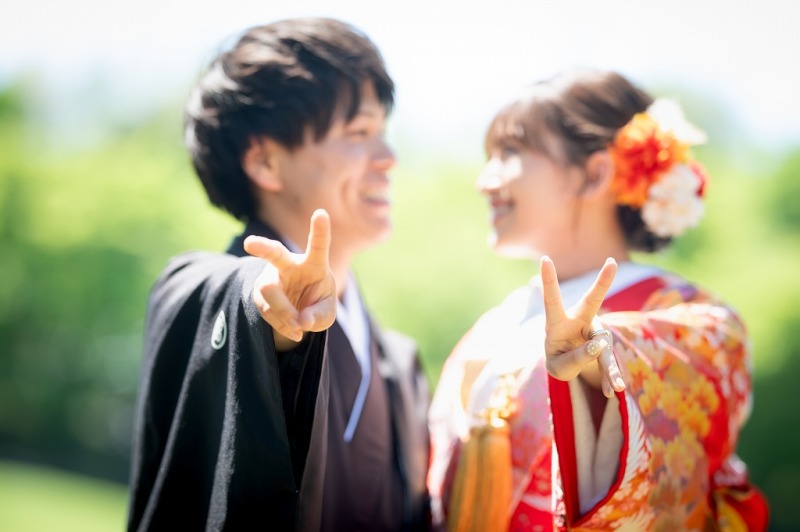 撮影終了のピース!