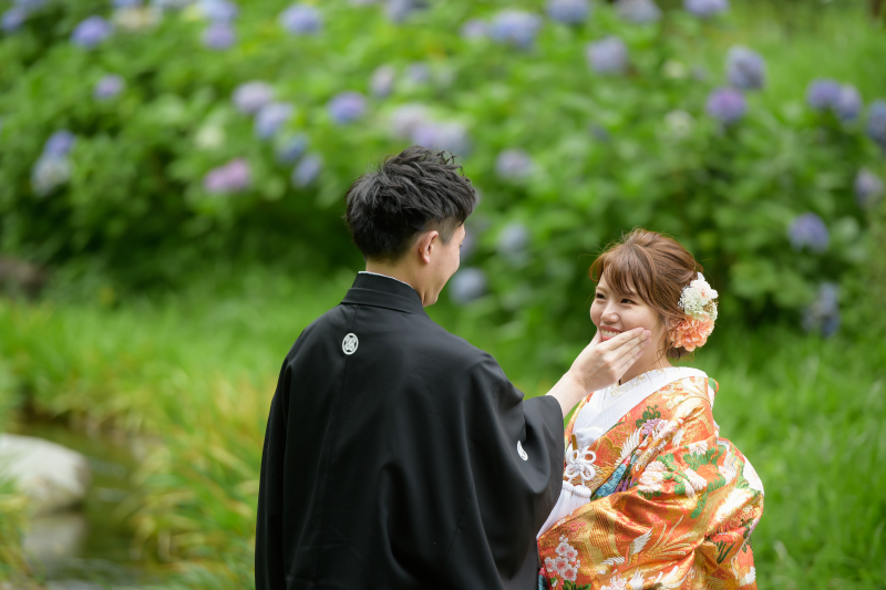 紫陽花がまだ残っています