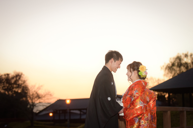 夕日をバックに✧