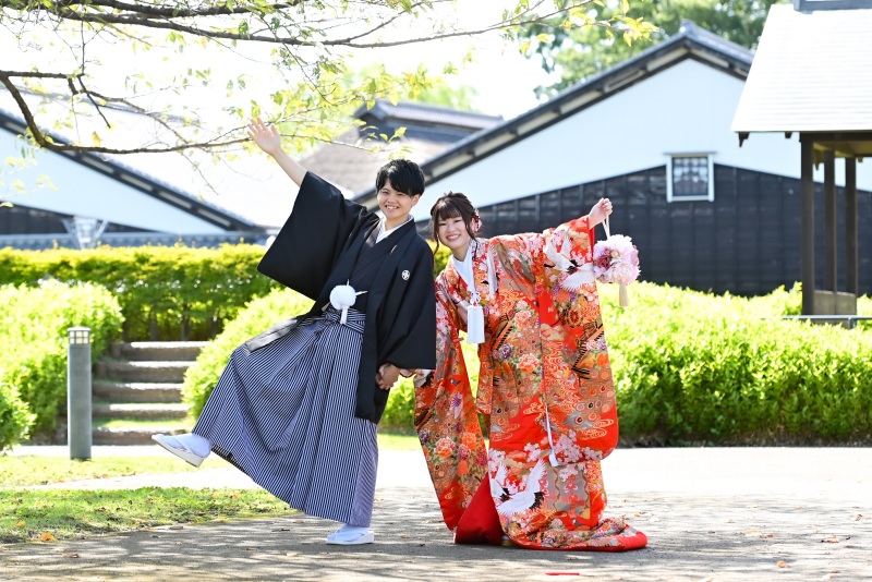 難波田城公園とスタジオのショットで♪