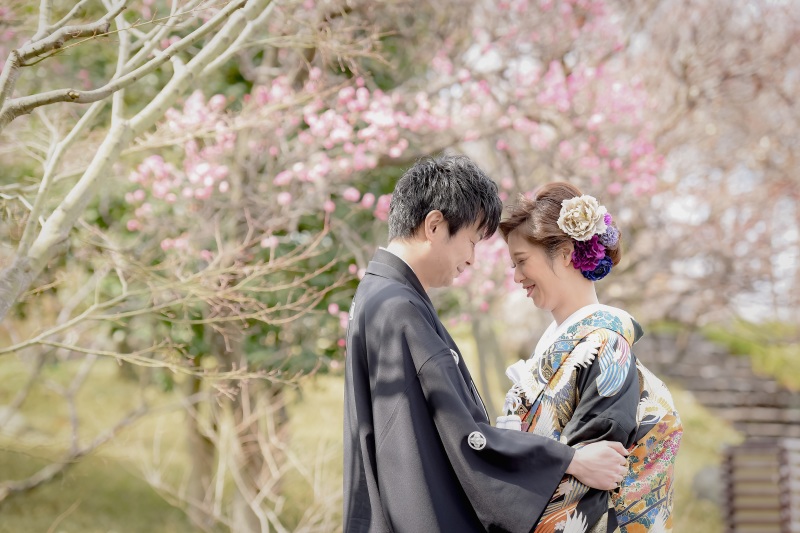 黒の色打掛がとても映えます♪